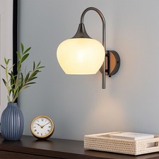 Lampada Da Parete Vintage In Legno E Metallo - E27, Regolabile, 60W Max, Per Interni - Foto 10