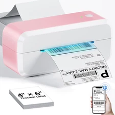 Bluetooth , 4X6 Thermal Label Printer for Shipping Packages & Small Business, Co