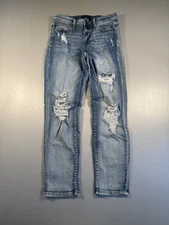 Judy Blue Jeans Womens 7 28 Distressed Boyfriend Fit Stretch Denim JB82169LT