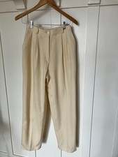vintage cream ivory wool blend pants requirements brand size 12, 27" waist small