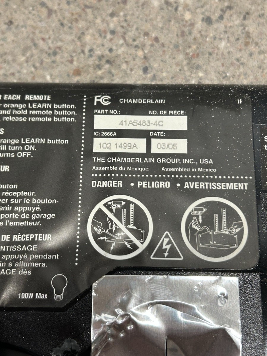 ポッチャンページ Chamberlain Liftmaster 41A5483-4C Garage Door Receiver Logic Board