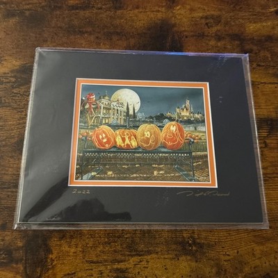 DISNEY PARKS Happy Haunting Haunted Mansion MATTE PRINT DAVID DOSS NEW 8  x 10 