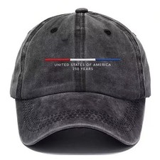 USA 250th Anniversary Hat Embroidered 1776-2026 Patriotic Baseball Cap Adjustabl