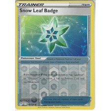 159/203 Snow Leaf Badge | Uncommon REVERSE HOLO | Pokemon Trainer Evolving Skies