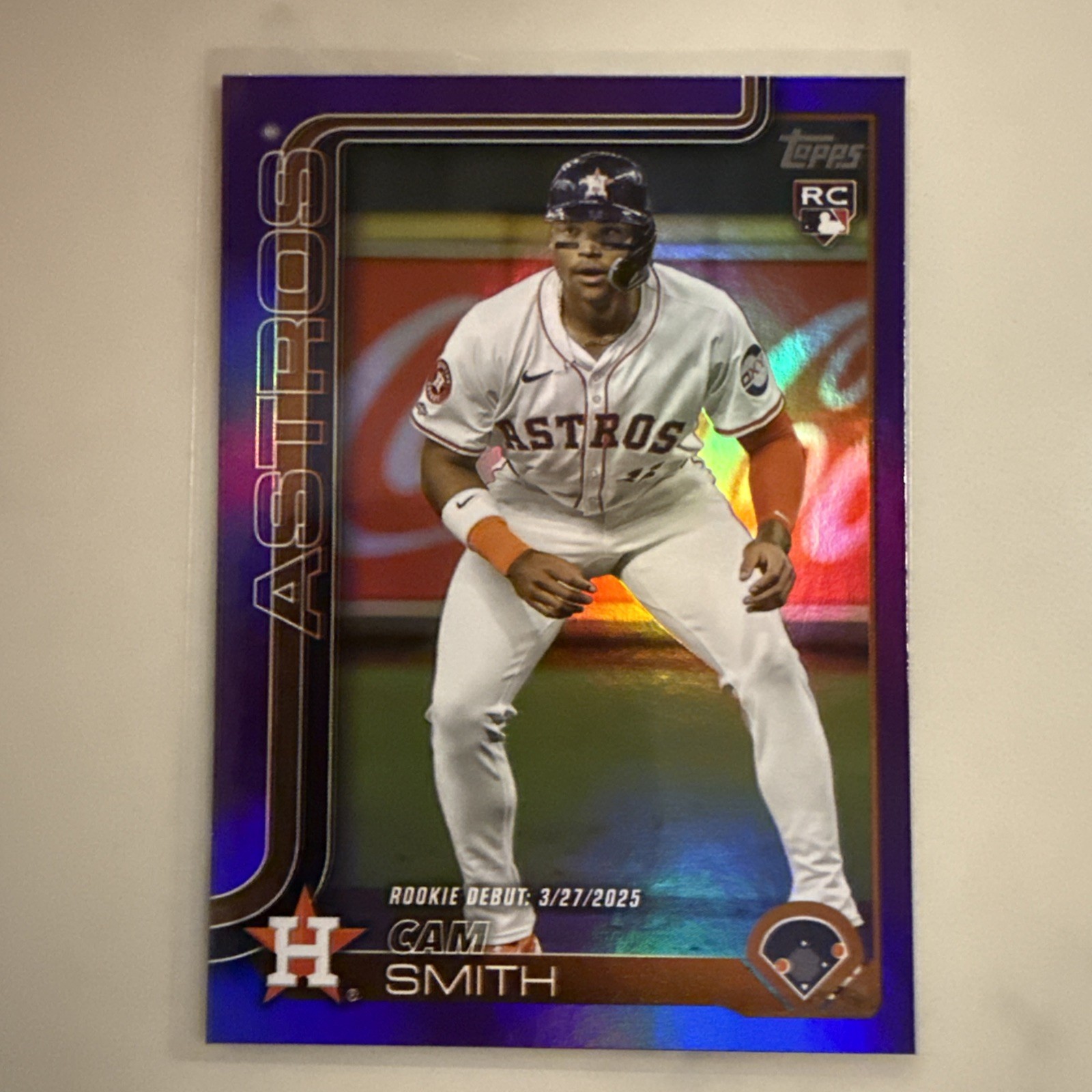 2025 Topps Update Series - Cam Smith (RC) /250 - Purple Rainbow Foil - #US45