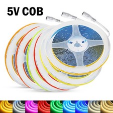 5v Cob Led Strip Light 8mm 320ledsm High Density Flexible Tape Whiteredblue 5v Cob Led Strip Light 8mm 320ledsm High Density Flexible Tape Whiteredblue