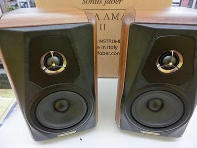 Sonus Faber Minima Amator II Bookshelf Speakers Pair Set w/ Box Used Japan