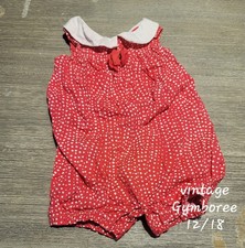 Vintage Gymboree Jumpsuit One Piece Romper Polka Dot 12/18