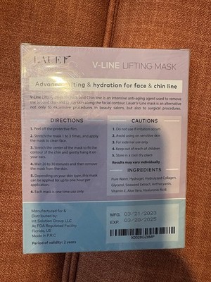 LAUEF V-Line Lifting Mask 5 Masks Face & Chin Double Chin Reducer Hydrating