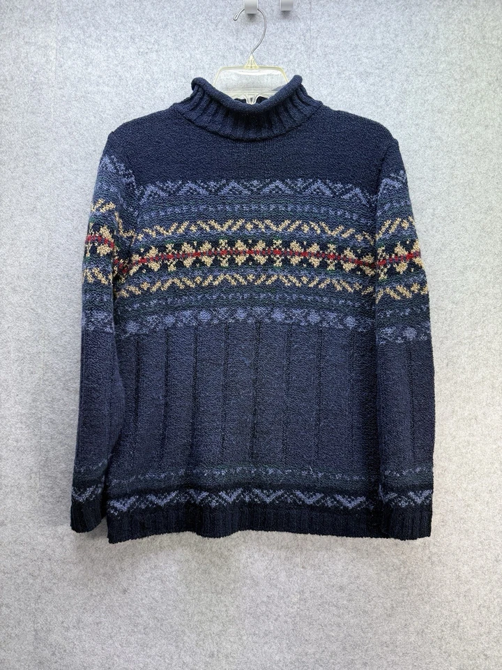 Suéter De Colección Elementos Clásicos Para Hombre Pequeño Azul, Borgoña, Tostado Foto 3 de 4