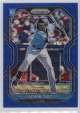 2021 Panini Prizm Blue Wave Prizm 20/60 Lewin Diaz #50 18ms