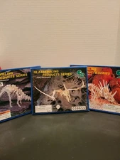 IQ Assembling Products Wooden Dinosaur Model Craft Kits Lot Of 3 NIB Assemble