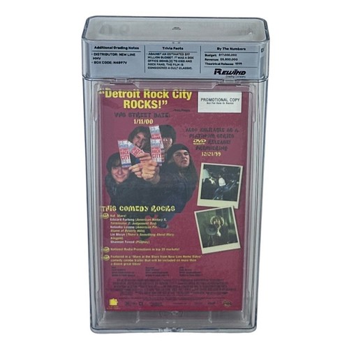 VHS Detroit Rock City Promotional Screener 9.0 Rewind Graded Screening Copy Demo - Picture 2 of 6