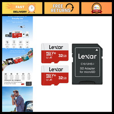 32GB Micro SD Card 2 Pack - microSDHC UHS-I Flash Memory for Cameras & Phones