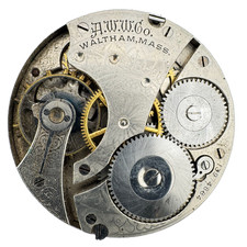 Antique 16s 1904 Waltham 1899 7J Mechanical Hunter Pocket Watch Movement 610 USA