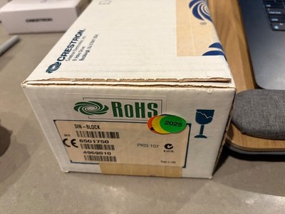 Crestron DIN-BLOCK, DIN Rail Cresnet Distro Block-12 port-US SELLER-NEW SEALED