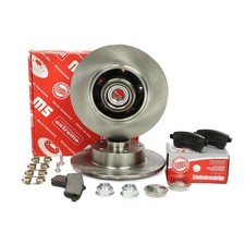 Bremsscheiben + Bremsbeläge hinten für RENAULT MEGANE CC / III, SCENIC III