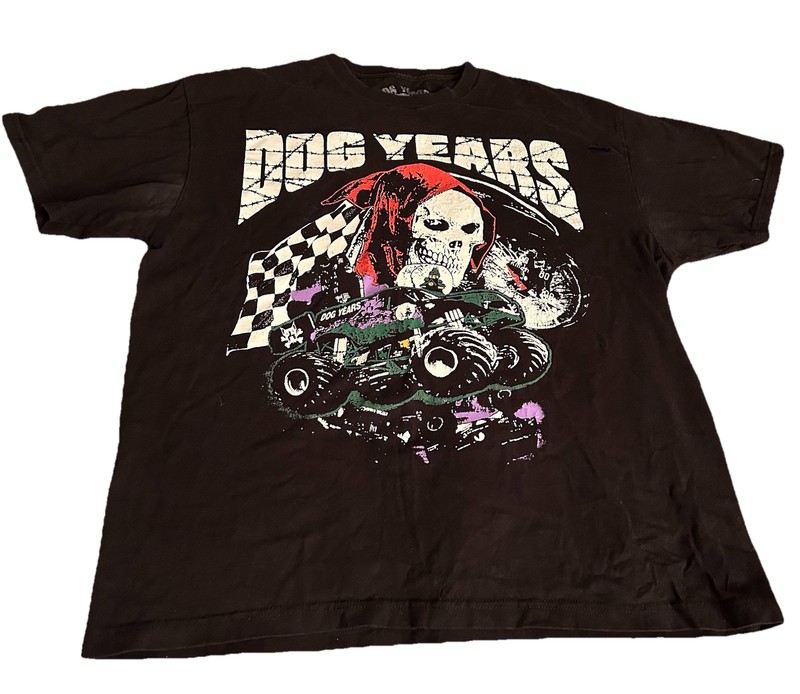 Dog Years Mens T-Shirt Size XL Monster Truck ZillaKami Pre Own