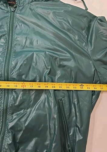 Vintage Men's IZOD Club Green TRACK SUIT JACKET Windbreaker XXL Hooded - Picture 7 of 11