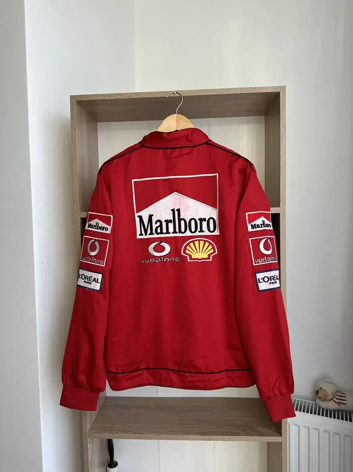ジャケット・アウター 2000s UK Label Vodafone anorak jacket Marlboro F1 Racing vintage Vodafone jacket Team Racing