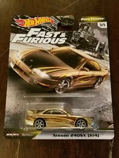 Hot Wheels 2020 Fast & Furious Fast Tuners Nissan 240sx S14 Gold (Lot of 1) NEW