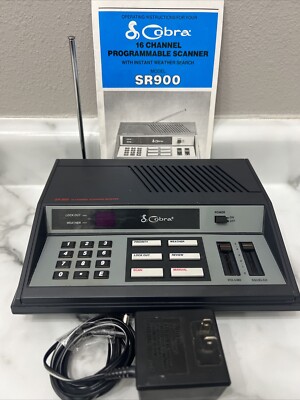 Cobra Sr 900 16 Channel Police Weather Scanner Tested With AC Power ...