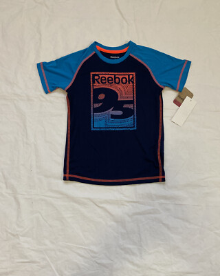 Reebok Shirt Boys Kids Navy ,Size 100% polyester