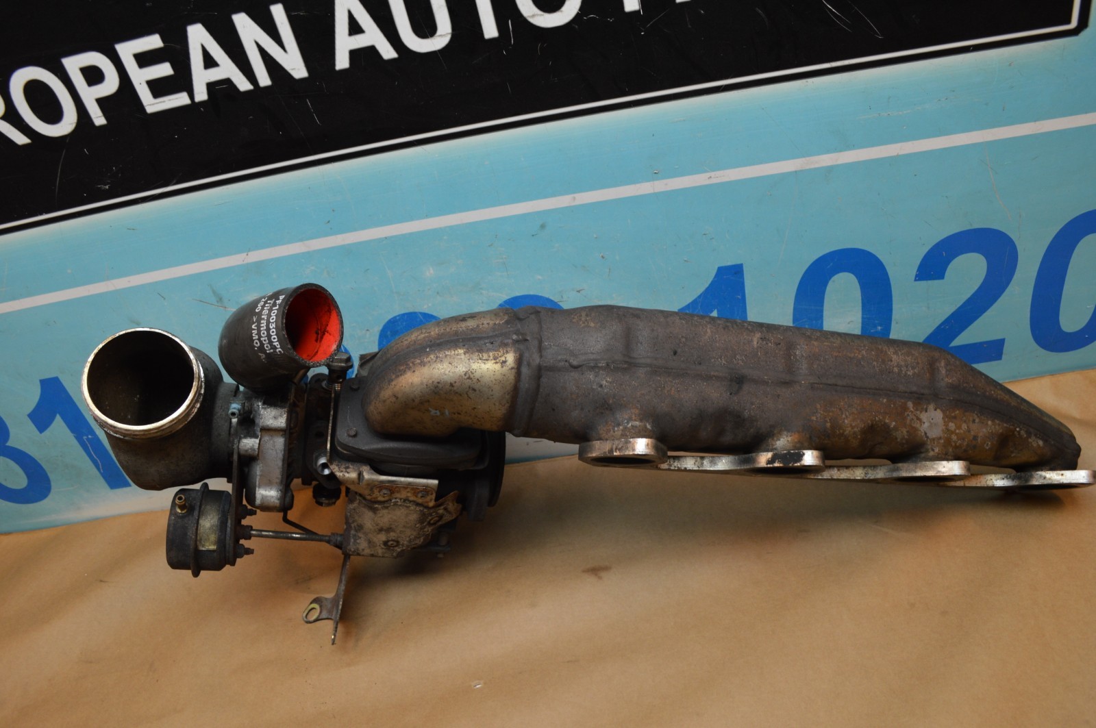 2006 BENTLEY ARNAGE RIGHT TURBO  EXHAUST MANIFOLD ASSEMBLY COMPLETE PF100646PF