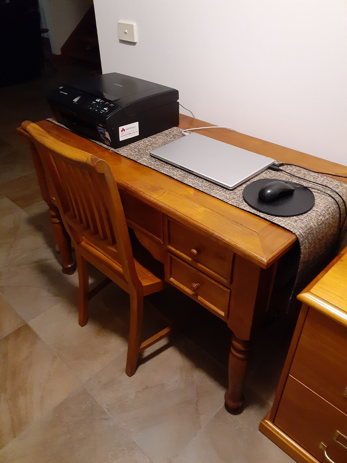 Solid Timber Study Desk eBay