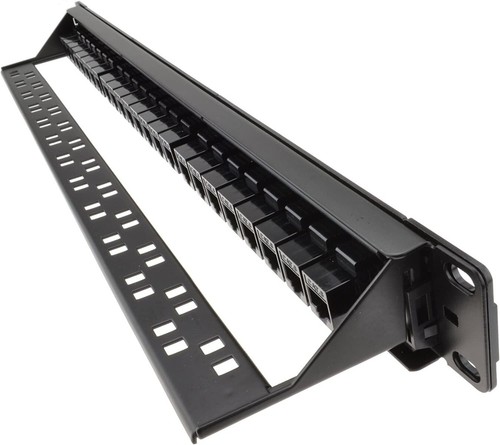 Kenable 24 Port RJ45 CAT6 Gigabit Through Coupler Patch Panel with Back Bar - Picture 7 of 11