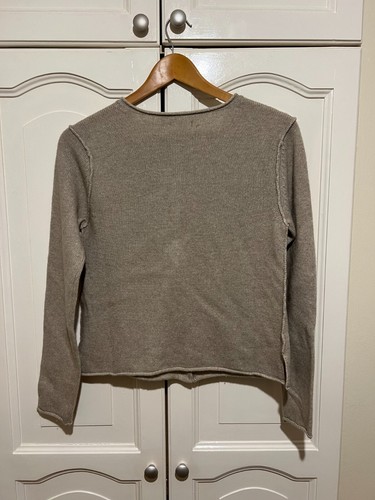 Massimo Dutti Buttoned Knit Cardigan with Plated Finish - Picture 2 of 5