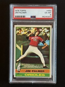 1976 Topps Jim Palmer #450 PSA 6 EX-MT HOF