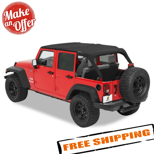 Bestop 5259435 Black Diamond Safari Bikini Top Kit for 1018 Jeep