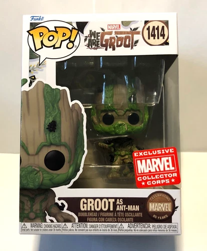 Funko Pop  We Are Groot as Ant-Man #1414 Marvel Collector Corps Excl w/protector