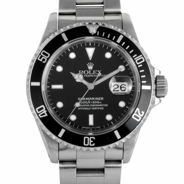 Rolex Submariner Men's Black Watch with 