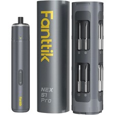 Fanttik S1 Pro 3.7V Electric Screwdriver, Cordless Screwdriver, 16 S2 Metal Bits