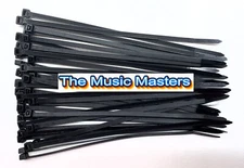 40 Pack Black 8 inch Wire Cable Ties Nylon Zip Tie Down Wraps Straps