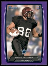 2013 Bowman Purple Gavin Escobar Dallas Cowboys #211