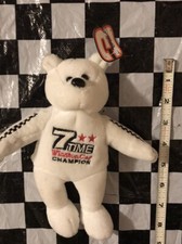 Dale Earnhardt 7 Time Winston Cup Champion Gold 'N Bears Plush White Bear