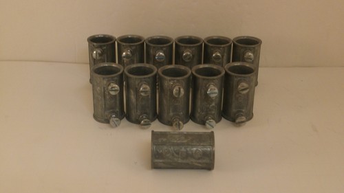 HALEX *SET OF 12* L122 EMT 1/2" COUPLINGS *NEW SURPLUS* - Picture 3 of 4