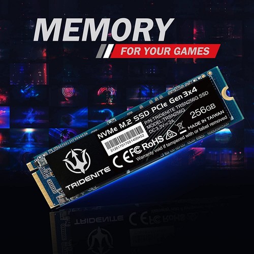 New - TRIDENITE 256 GB NVMe M.2 2280 PCIe Internal Solid State Drive (SSD) - Afbeelding 2 van 7