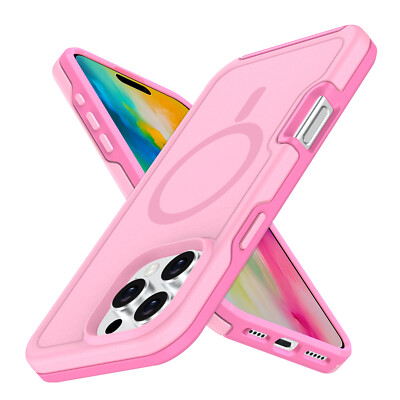 Magnetic Slim Case For iPhone 12 Pro Max 16 Plus 14 Pro Ergonomic Rugged Cover