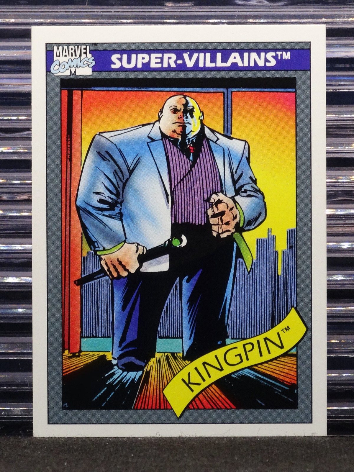 Kingpin 1990 Marvel Universe #52 Super-Villains Comic Cards Wilson Fisk