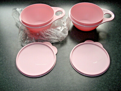 Tupperware mini Maximilian Set 2 x 600 ml., rosa. Schüssel Salatschüssel, Müsli