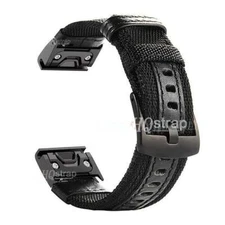 22mm 26mm Band Watch Strap for Garmin Fenix 7 6x 6s 6 Pro 5x 5 5s Nylon Leather