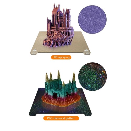 Do Ender 3 V3 SE Płyta budowlana Tekstura Pei Sprężyna Stal Gładka blacha PEY PEO - Zdjęcie 6 z 34