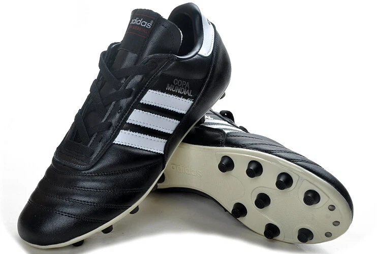 World Cup FG Black White Made in Germany Soccer Shoes Size EUR 39 45