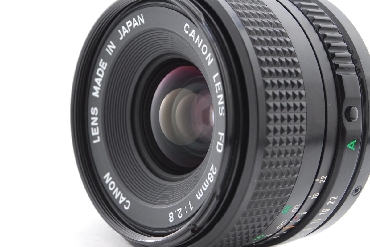Near MINT] Canon New FD NFD 28mm F2.8 Wide Angle MF Lens From