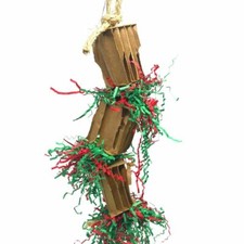 3831 Christmas Gift Box Medium Bird Toy Cages Parrot Chew Foraging Amazon Macaw