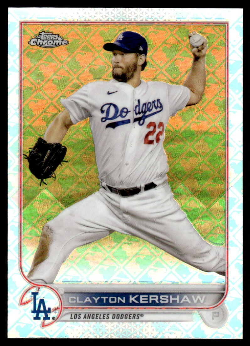 2022 Topps Chrome LogoFractor Clayton Kershaw Los Angeles Dodgers #6